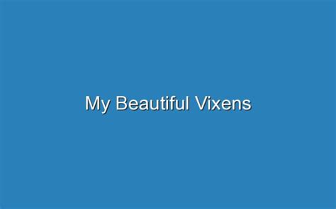 my beautiful vixens|My Beautiful Vixen (MBV) reviews and input